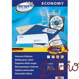 Etykiety ECONOMY A4 białe105x37mm ELA019 AVERY ZWECKFORM Etykiety ECONOMY A4 białe105x37mm ELA019 AVERY ZWECKFORM