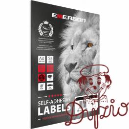 Etykiety A4 białe (25ark) 105x74mm nr 003 eta4105x074w25 EMERSON Etykiety A4 białe (25ark) 105x74mm nr 003 eta4105x074w25 EMERSON
