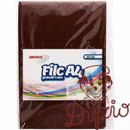 Filc A4 brązowy FC410-9 1mm (10ark.) 682383 BREWIS Filc A4 brązowy FC410-9 1mm (10ark.) 682383 BREWIS