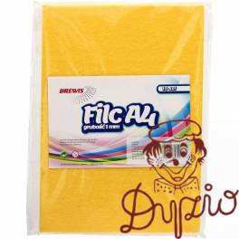 Filc A4 żółty 1mm (10ark) FC410-2 BREWIS Filc A4 żółty 1mm (10ark) FC410-2 BREWIS