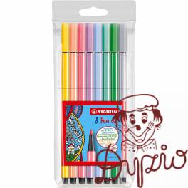 Flamaster PEN 68 PASTEL etui (8szt.) 68/8-01 STABILO Flamaster PEN 68 PASTEL etui (8szt.) 68/8-01 STABILO
