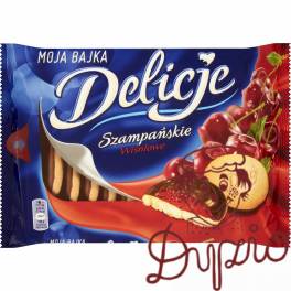 Ciastka DELICJE Szampańskie 294g wiśnia Ciastka DELICJE Szampańskie 294g wiśnia