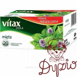 Herbata VITAX zioła (20 torebek x 1,5g) MIĘTA STRONG bez zawieszki Herbata VITAX zioła (20 torebek x 1,5g) MIĘTA STRONG bez zawieszki