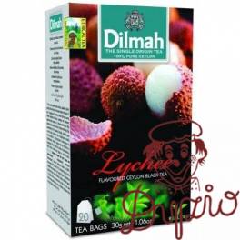 Herbata DILMAH (20 torebek) czarna z aromatem LYCHEE 30g Herbata DILMAH (20 torebek) czarna z aromatem LYCHEE 30g