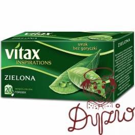 Herbata VITAX INSPIRATIONS (20 torebek) zielona 30g zawieszka Herbata VITAX INSPIRATIONS (20 torebek) zielona 30g zawieszka