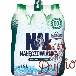 Woda mineralna NAŁĘCZOWIANKA 1.5L (6szt) gazowana Woda mineralna NAŁĘCZOWIANKA 1.5L (6szt) gazowana
