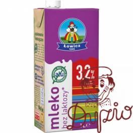 Mleko ŁOWICZ UHT bez laktozy 3,2% 1L Mleko ŁOWICZ UHT bez laktozy 3,2% 1L