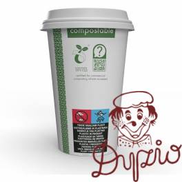 Kubki papierowe Green Leaf 450ml 50 szt. 16oz 100% biodegradowalne LV-16-GR VEGWARE Kubki papierowe Green Leaf 450ml 50 szt. 16oz 100% biodegradowalne LV-16-GR VEGWARE