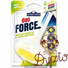 Kostka do WC DUO FORCE zawieszka 40g cytryna GENERAL FRESH Kostka do WC DUO FORCE zawieszka 40g cytryna GENERAL FRESH