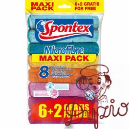 Ściereczki SPONTEX MICROFIBRA (6+2sztuki) 19700052 Ściereczki SPONTEX MICROFIBRA (6+2sztuki) 19700052