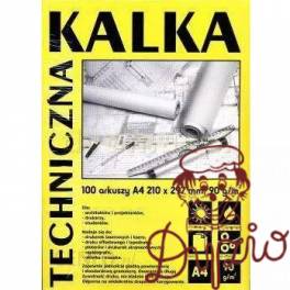 Kalka kreślarska A4 100ark. 90gr. DA4901 KOH-I-NOOR Kalka kreślarska A4 100ark. 90gr. DA4901 KOH-I-NOOR