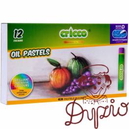 Kredki CRICCO pastele olejowe 12kolorów CR481K12/A/B Kredki CRICCO pastele olejowe 12kolorów CR481K12/A/B