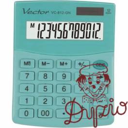 Kalkulator VECTOR VC-812-GN 12p zielony pastelowy