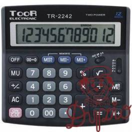Kalkulator TR2242 12pozycji TOOR 120-1458 KW Kalkulator TR2242 12pozycji TOOR 120-1458 KW