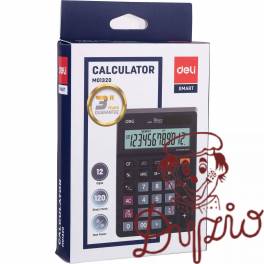 Kalkulator 12-pozycyjny czarny M01320 DELI Kalkulator 12-pozycyjny czarny M01320 DELI
