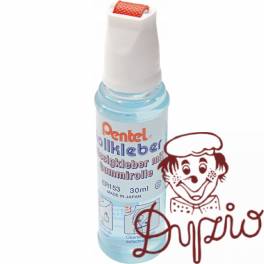 Klej PENTEL w płynie z gumową rolką 30ml ER153S Klej PENTEL w płynie z gumową rolką 30ml ER153S
