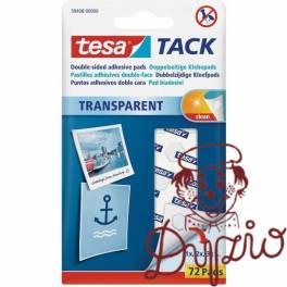 Płatki samoprzylepne bezbarwne TESA TACK 72szt 59408-00000-00 Płatki samoprzylepne bezbarwne TESA TACK 72szt 59408-00000-00