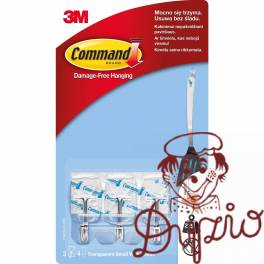 Przezroczyste Haczyki 3M COMMAND z metalowym uchwytem 17067CRL Przezroczyste Haczyki 3M COMMAND z metalowym uchwytem 17067CRL