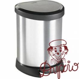 Kosz na śmieci CURVER DECO BIN z pedałem 5L srebrny metalizowany 02160-599-00 185376 Kosz na śmieci CURVER DECO BIN z pedałem 5L srebrny metalizowany 02160-599-00 185376