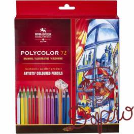 Kredki POLYCOLOR 72 kolory 3837 KOH-I-NOOR Kredki POLYCOLOR 72 kolory 3837 KOH-I-NOOR