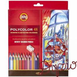 Kredki POLYCOLOR 48 kolorów 3836 KOH-I-NOOR Kredki POLYCOLOR 48 kolorów 3836 KOH-I-NOOR