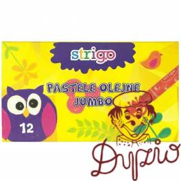 Pastele olejne JUMBO 12 kolorów STRIGO SSC029 Pastele olejne JUMBO 12 kolorów STRIGO SSC029