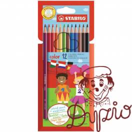 Kredki COLOR kpl 12 szt. pud. z zawieszką 1912/77-11 STABILO Kredki COLOR kpl 12 szt. pud. z zawieszką 1912/77-11 STABILO
