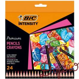 Kredki ołówkowe Intensity Premium w pudełku 24 kolory 9678231 BIC Kredki ołówkowe Intensity Premium w pudełku 24 kolory 9678231 BIC