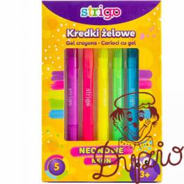 Kredki żelowe neonowe STRIGO SSC119 Kredki żelowe neonowe STRIGO SSC119