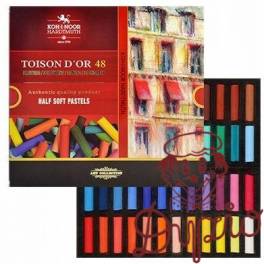 Kredki pastele suche połówki 48 kolory 8546 TOISON DOR KOH-I-NOOR Kredki pastele suche połówki 48 kolory 8546 TOISON DOR KOH-I-NOOR