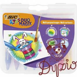 Kredki KIDS DUO MAGIX + pędzelek 8 kolorów 989683 BIC Kredki KIDS DUO MAGIX + pędzelek 8 kolorów 989683 BIC