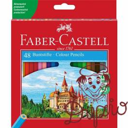 Kredki ZAMEK 48 kolorów opakowanie kartonowe 120148 FC FABER-CASTELL Kredki ZAMEK 48 kolorów opakowanie kartonowe 120148 FC FABER-CASTELL