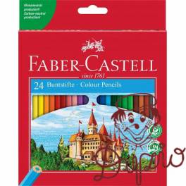 Kredki ZAMEK 24 kolory opakowanie kartonowe 120124 FC FABER-CASTELL Kredki ZAMEK 24 kolory opakowanie kartonowe 120124 FC FABER-CASTELL