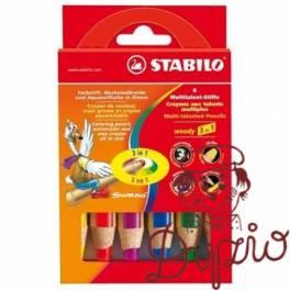 Kredki STABILO WOODY 8806 3in1 6kol. Kredki STABILO WOODY 8806 3in1 6kol.