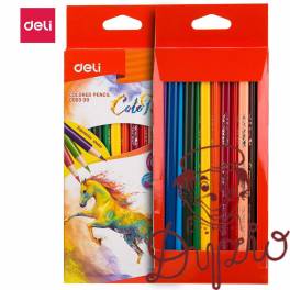 Kredki ołówkowe trójkątne COLORUN 12 kolorów EC00300 DELI Kredki ołówkowe trójkątne COLORUN 12 kolorów EC00300 DELI