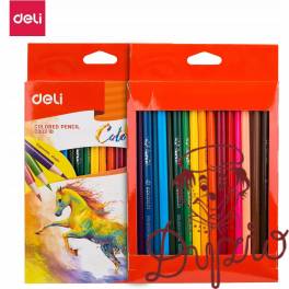 Kredki ołówkowe trójkątne COLORUN 18 kolorów EC00310 DELI Kredki ołówkowe trójkątne COLORUN 18 kolorów EC00310 DELI