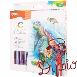 Pastele olejne COLOR EMOTION 24 kolory EC20120 DELI Pastele olejne COLOR EMOTION 24 kolory EC20120 DELI