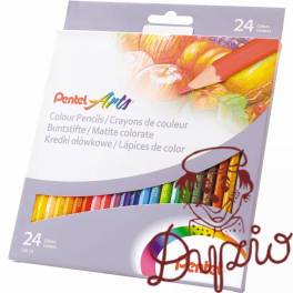 Kredki ołówkowe PENTEL 24 kolory CB8-24U Kredki ołówkowe PENTEL 24 kolory CB8-24U