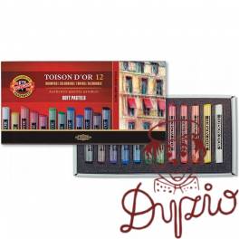 Kredki pastele suche 12 kolorów TOISON DOR 8512N KOH-I-NOOR Kredki pastele suche 12 kolorów TOISON DOR 8512N KOH-I-NOOR