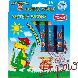 Kredki pastele wodne dwustronne Zębozaurus TO-587 Kredki pastele wodne dwustronne Zębozaurus TO-587