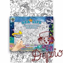 Obrus do kolorowania 160x110cm MORSKIE ŻYCIE (2szt.) Panta Plast Obrus do kolorowania 160x110cm MORSKIE ŻYCIE (2szt.) Panta Plast