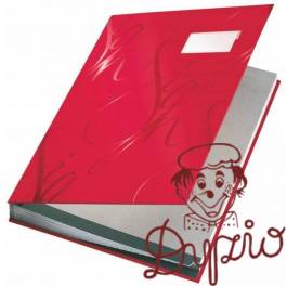 Książka do podpisu LEITZ czerwon 18 przegródek 57450025 Książka do podpisu LEITZ czerwon 18 przegródek 57450025