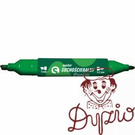 Marker suchościeralny dwustronny zielony KM504-Z2 TETIS 5mm/4.2mm Marker suchościeralny dwustronny zielony KM504-Z2 TETIS 5mm/4.2mm