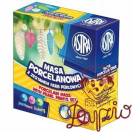 Masa porcelanowa 3 kolory farb perłowych 336118018 ASTRA Masa porcelanowa 3 kolory farb perłowych 336118018 ASTRA