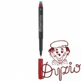 Foliopis z gumką OHP MULTIMARK F 0.6mm czerwony 151321 FABER-CASTELL
