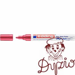 Marker lakierowy 2-4mm 750 czerwony okrągłą końcówka 750/002/CZ EDDING
