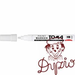 Marker olejowy TO-440 grubość 2.5mm biały TOMA Marker olejowy TO-440 grubość 2.5mm biały TOMA