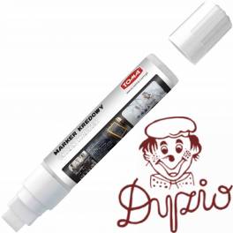 Marker kredowy końcówka 15x8mm biały TO-290 02 TOMA Marker kredowy końcówka 15x8mm biały TO-290 02 TOMA