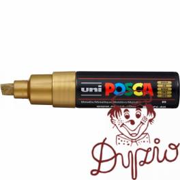 Marker z farbą plakatową Posca PC-8K, złoty, Uni Marker z farbą plakatową Posca PC-8K, złoty, Uni