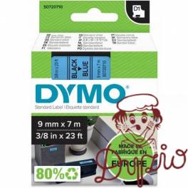 Taśma czarny nadruk na niebieskim 9mm x 7m DYMO S0720710 Taśma czarny nadruk na niebieskim 9mm x 7m DYMO S0720710
